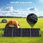 200W Portable Solar Panels 18V/36V Switchable, MC4 Output Monocrystalline Foldab