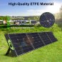 200W Portable Solar Panels 18V/36V Switchable, MC4 Output Monocrystalline Foldab