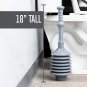 Professional Bellows Accordion Toilet Plunger, High Pressure Thrust Plunge Remov