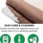 Furhaven XL Orthopedic Dog Bed Luxe Faux Fur & Performance Linen Sofa-Style W/ R