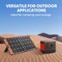 100W Portable Solar Panel for Explorer 240/300/500/1000/1500 Power Station, Fold
