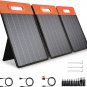 Portable Solar Panel, Monocrystalline Solar Charger with Adjustable Kickstand, T