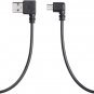CERRXIAN 9Inch Mini USB Cable Combo Mini USB Right Angle & Left Angle Male to US