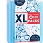 XL Cool Coolers Freezer Slim Ice Pack for Lunch Box, Set of 4, Xtra Large, 4 Cou