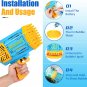 Bubble Gun Rocket 69 Holes Soap Bubbles Machine, Bubble Launcher Blower Toys for