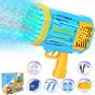 Bubble Gun Rocket 69 Holes Soap Bubbles Machine, Bubble Launcher Blower Toys for
