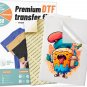DTF Transfer Film, 50 Sheets 8.5"*11" DTF Paper with Smart Printing Pad for All