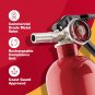 Rechargeable Standard Home Fire Extinguisher UL Rated 1-A:10-B:C, Red