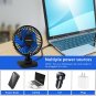 USB Fan, Small Desk Fan, 4 Inch Quiet Desktop Fan, USB Plug In, 3 Speeds, Person