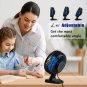 USB Fan, Small Desk Fan, 4 Inch Quiet Desktop Fan, USB Plug In, 3 Speeds, Person