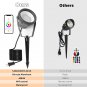 7.5W Smart RGB Color Changing Christmas Lighting LED 120V AC Landscape Lights wi