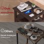 Nightstand with Charging Station, Wireless Charging End Table with Adjustable St