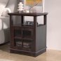 Nightstand with Charging Station, Wireless Charging End Table with Adjustable St