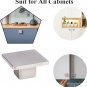 AOKENBAO1.57 Inch Square Kitchen Cabinet Knob Drawer Knob Satin Nickel Cabinet H