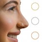 Small Gold Nose Ring Hoop for Women, Tiny Thin 14K Gold Filled Nose Piercing Hoo