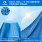 Sukeen [4 Pack Cooling Towel (40"X12"), Ice Towel, Soft Breathable Chilly Towel,