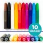 Horizon Group USA 10-Pack of Suncatcher Paint Pens, 10ML Each, 10 Colors, for Ki