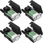 4PCS DB9 Female Solderless Breakout Board Connector, RS232 D-SUB Serial to 9Pin