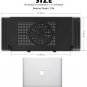 Extra Wide Adjustable Laptop Stand with Cooling Fan & Mouse Pad for 17 Inch Comp