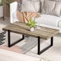 Coffee Tables for Living Room - 47 Inches Modern Coffee Table Rectangle Wooden C