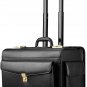 Cowhide Luggage Attendant, Flight Luggage Business Cabin Retro Suitcase Black 18