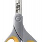 Westcott 13529 8" Straight Titanium Bonded Scissors with Soft Handle, Grey/Yello