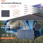 Portable 100W Solar Panel Charger 18W USB a PD3.0 60W USB C DC 5521 8Mm Foldable