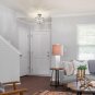 Cunfash 3-Light round Crystal Ceiling Light Fixture Modern Semi Flush Mount Chan