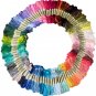 Friendship Bracelet String 50 Skeins Rainbow Color Embroidery Floss Cross Stitch