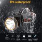 LED Rechargeable Headlamp, 90000 High Lumen Headlamps Super Bright Headlamp Flas