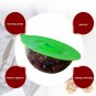 Set of 5 Silicone Lids - Heat Resistant, Microwave Splatter Covers, Reusable Foo