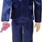 Barbie Ken Doll, Blonde Fairytale Groom with Satiny Blue Suit and 5 Accessories