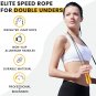 Jump Rope - Gold Aluminum Non Slip Handles with Coated Steel Cable Jump Rope - C