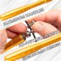 Jump Rope - Gold Aluminum Non Slip Handles with Coated Steel Cable Jump Rope - C
