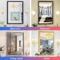 24X36 Inch Black Bathroom Mirrors for Wall, Metal Framed Wall Mirrors with Non-R