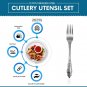 Bistras Salad Forks/Dessert Fork, Stainless Steel Table Flatware (Set of 12)