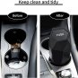 Car Trash Can with Lid, Diamond Design Small Automatic Portable Trash Can, Easy