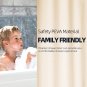 Plastic Shower Curtain Liner, 72X72 Beige Shower Liner Lightweight PEVA Shower C