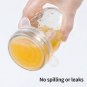 Silicone Stretch Lids 10 Pack for Regular and Wide Mouth Mason Jar, Reusable Sil