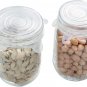 Silicone Stretch Lids 10 Pack for Regular and Wide Mouth Mason Jar, Reusable Sil