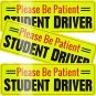 Student Driver Magnet for Car, 3Pcs Magnetic Reflective Novice Driver Stickers,