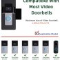 Anti-Theft Video Doorbell Mount: Compatible with Video Doorbell Adjustable No-Dr