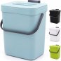 1.3 Gallon Small Trash Can with Lid - Countertop Food Waste Bin, Kitchen Hanging