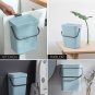 1.3 Gallon Small Trash Can with Lid - Countertop Food Waste Bin, Kitchen Hanging