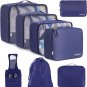 8 Set Packing Cubes Luggage Packing Organizers for Travel Accessories