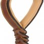 Soft Touch Collars Leather Braided Dog Leash, Brown 6Ft X 3/4 Inch, Naturally Ta
