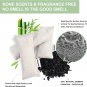 6 Pack Charcoal Shoe Deodorizer Bags, Shoe Smell Remover and Odor Eliminator,Bam