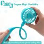 Portable Neck Fan, 2600Mah Battery Operated Sport Fan Ultra Quiet Hands Free USB