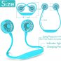 Portable Neck Fan, 2600Mah Battery Operated Sport Fan Ultra Quiet Hands Free USB