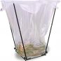 Garden Trash Bag Holder - Outdoor Leaf Bag Support Stand Multi-Use Metal Garbage
